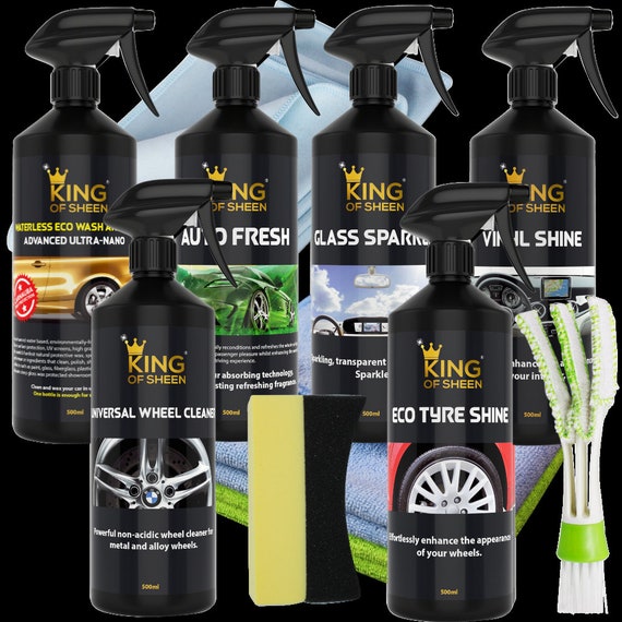 King of Sheen Waterless 11 Piece Car Cleaning Kit to Clean Etsy