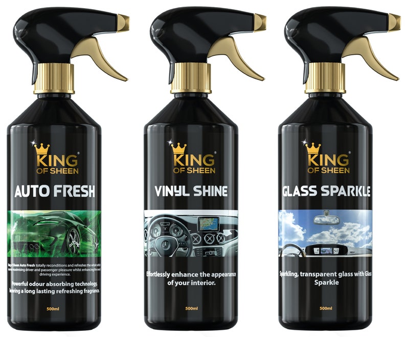 King of Sheen Waterless 11 Piece Car Cleaning Kit to Clean Etsy