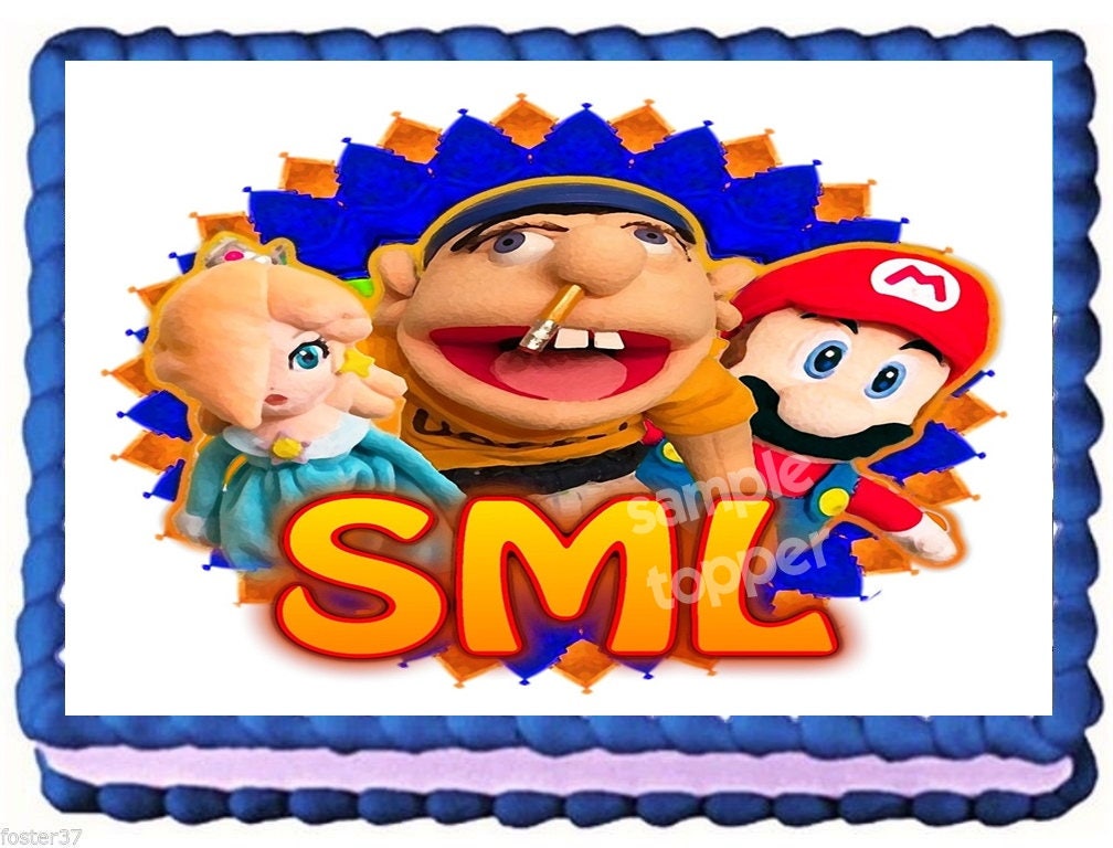 SML Jeffy Edible Cake Topper Birthday Decoration Etsy