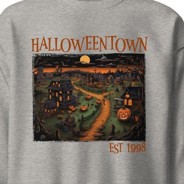 Halloween town Est 1998 PNG, Halloweentown PNG Instant Download, Vintage Halloween Png, Fall Png, Halloween T-shirt Design