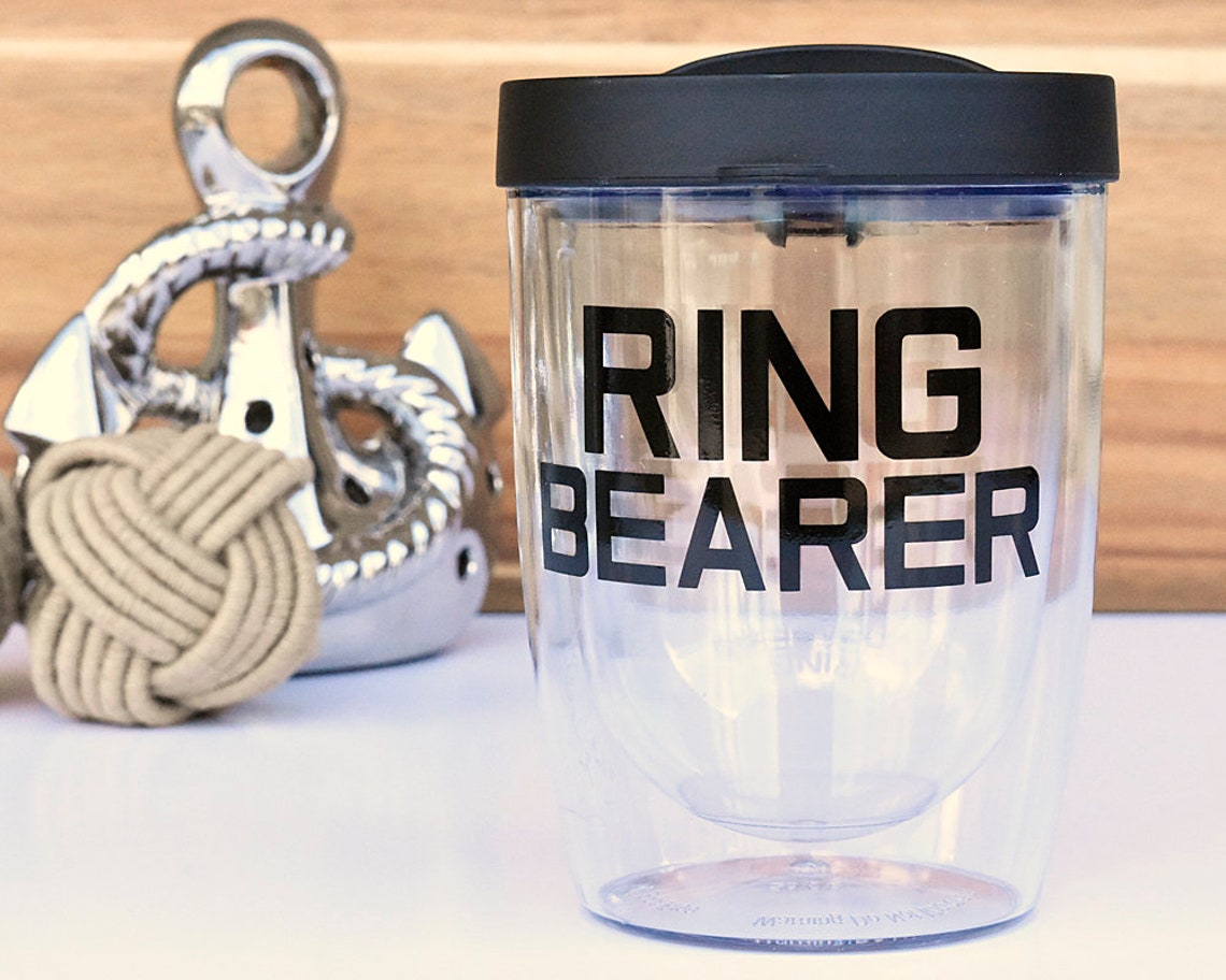 Ring Bearer Cup Ring Bearer Gift for Ring Bearer Tumbler Ring Etsy