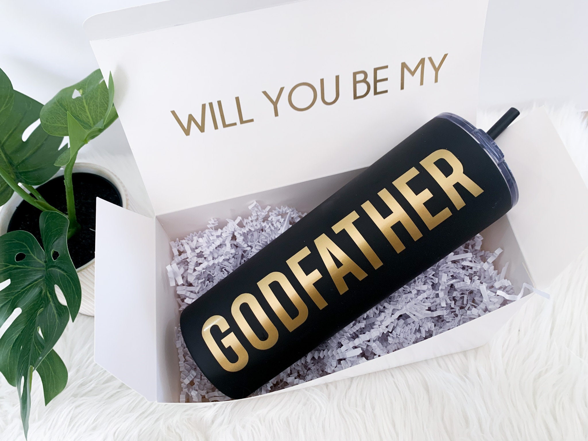 Will you be my Godfather Gift Set Godfather Proposal Box - Etsy België