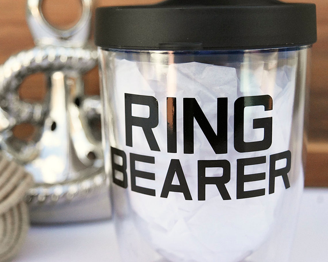 Ring Bearer Cup Ring Bearer Gift for Ring Bearer Tumbler Ring Etsy