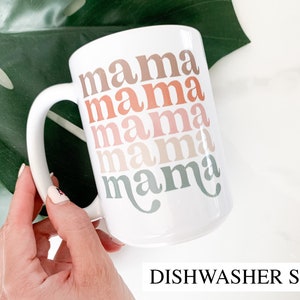 Mama Mug, Retro Mama Coffee Mug, New Mom Gift, Mothers Day Gift, Pregnancy Gift, Gift for New Mom Mug, Expecting Mom Gift, Mama Gift