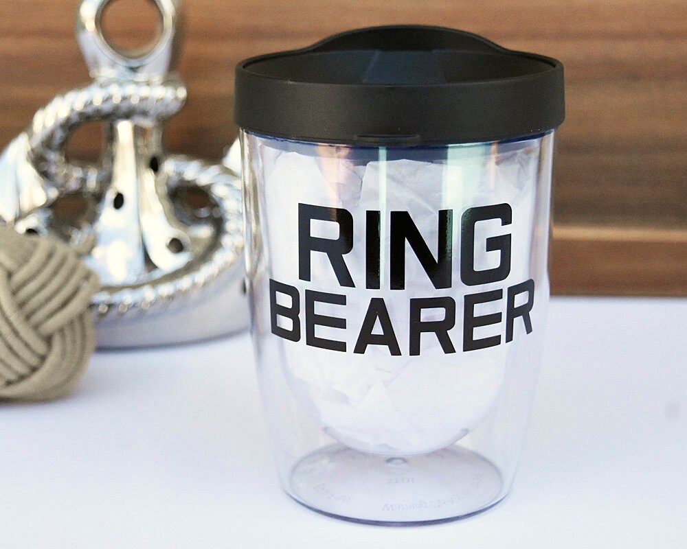 Ring Bearer Cup Ring Bearer Gift for Ring Bearer Tumbler Ring Etsy