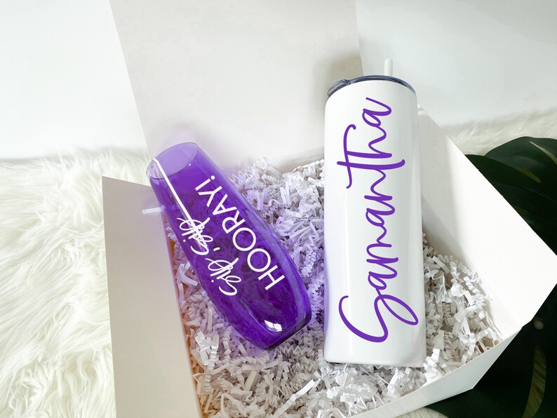 Quarantine Birthday Gift Box for Her Personalized Tumbler Etsy