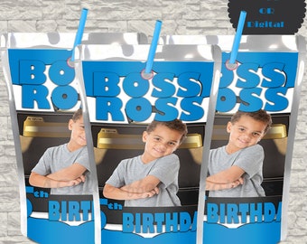 Boss Baby Pouch LABELS ONLY-Boss Baby Party-Boss Baby Birthday-Digital File-Personalized Label-Party Favor-Party Printable