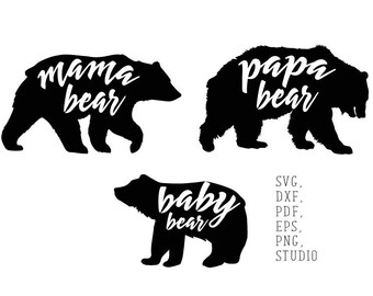 Download Daddy bear svg | Etsy