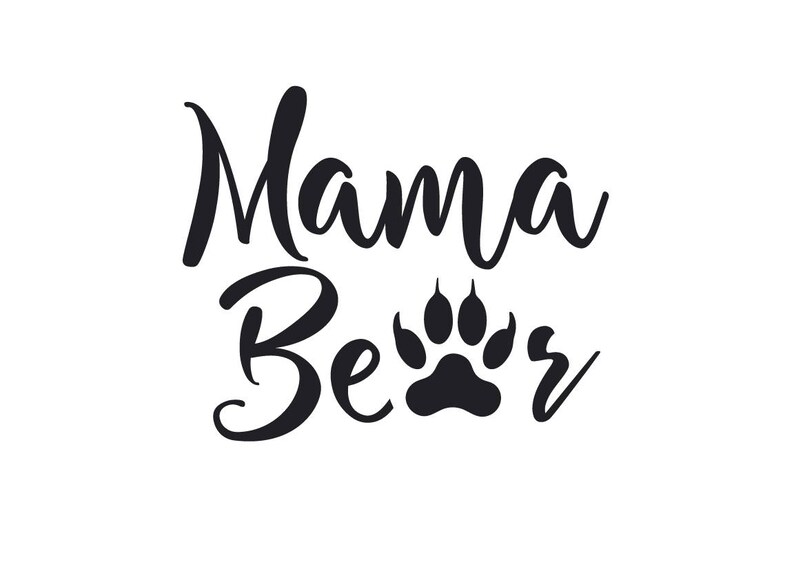 Download Dxf Mama Bear Svg Mama Bear Paw Mama Bear Cut File Mama Bear Text Mama Bear
