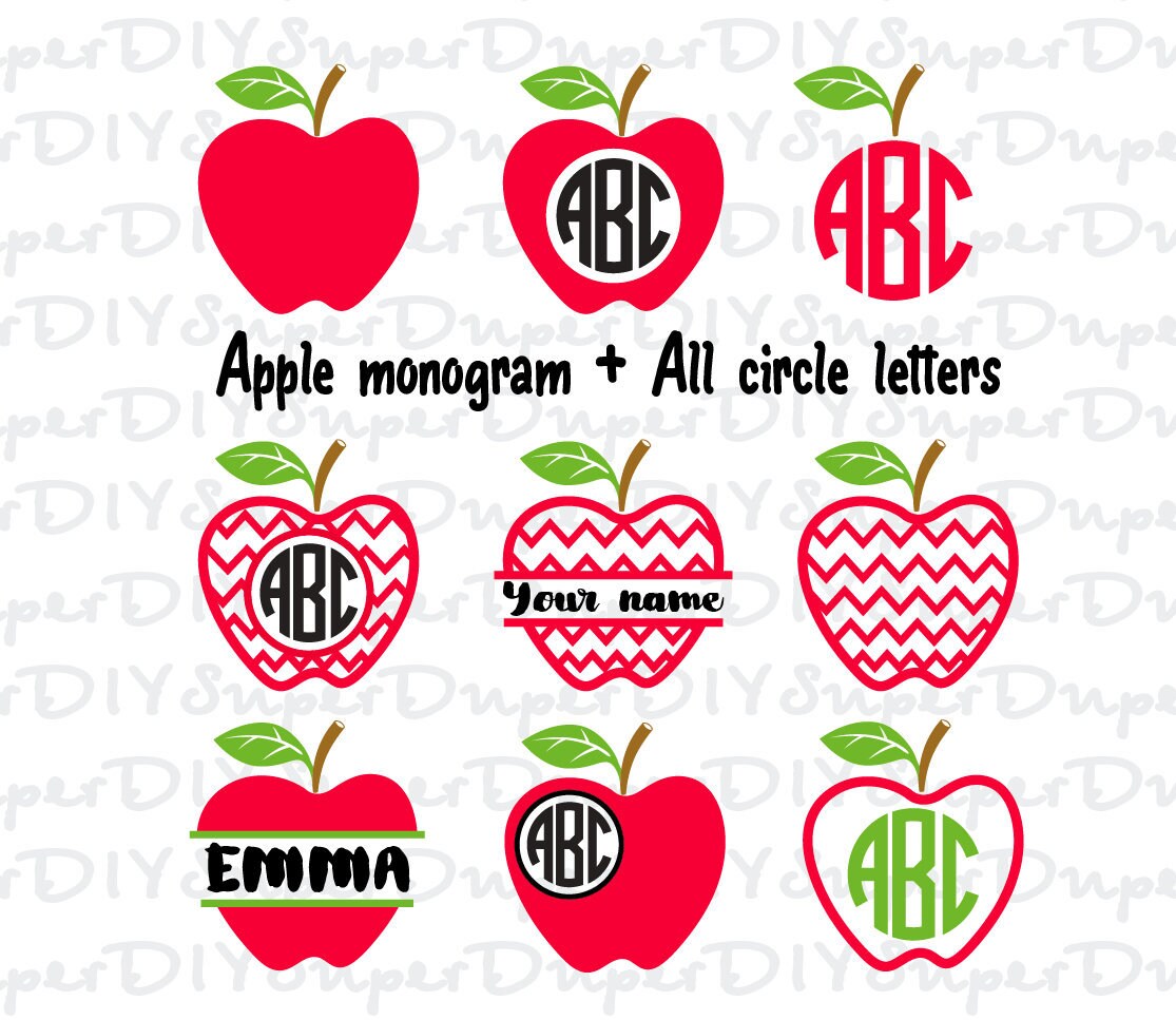 Download Free Chevron Apple Monogram Svg Chevron Apple Svg Apple Svg Etsy SVG Cut Files