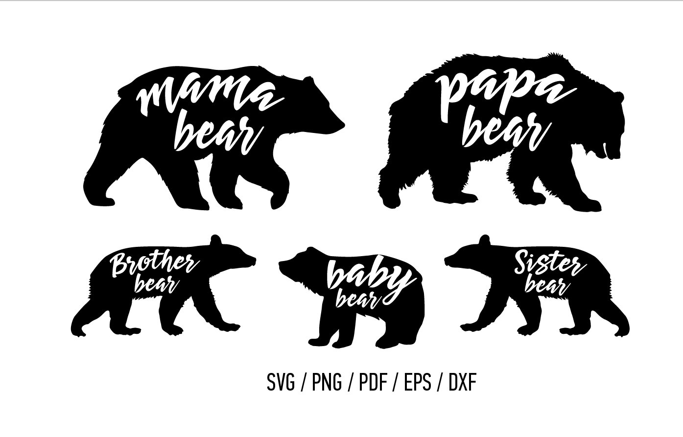 Download 312+ Mama Bear Papa Bear Baby Bear Svg Best Quality File