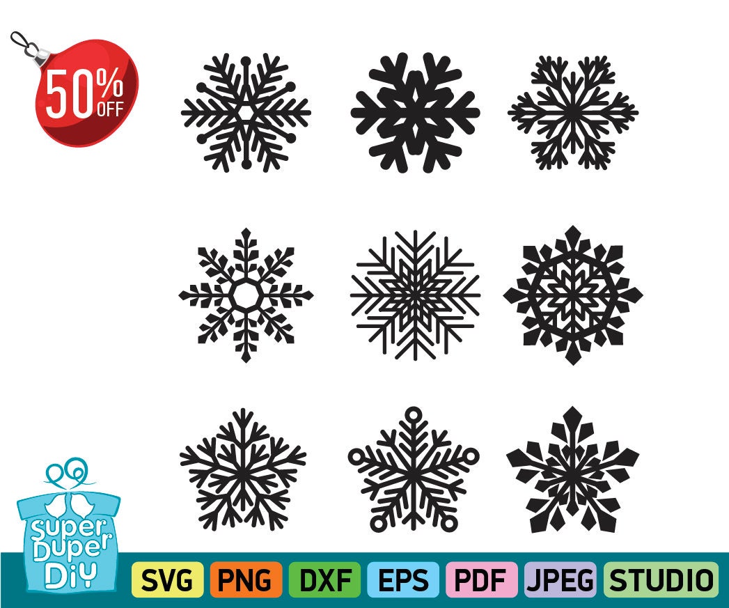 Download Snowflake svg Winter SVG Snowflakes clipart Snowflake | Etsy