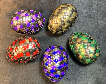 Thumbtack Dragon Egg, Metallic dragon egg, green dragon egg, black egg, red egg, purple egg, blue dragon egg, bronze egg, adopt a dragon egg