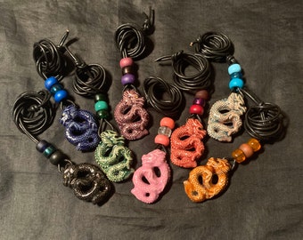 Dragon pendant necklace, Ceramic Dragon necklace, Dragon pendant, Raku glazed dragon necklace, Colorful dragon pendant, Dragon necklaces