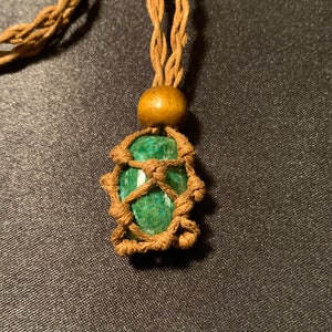 Macrame Stone Holder Necklace