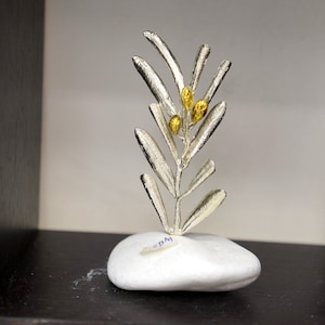 Olive tree branch decor. Nature Inspired Centerpieces, Decorative Olive wreath is a symbol of peace, protection and fertility.