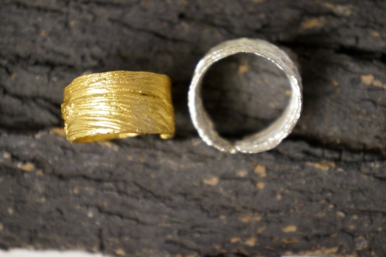 Gift Bitter Orange Ring Gift for Girlfriend Wide Band Sterling Silver Ring Rings For Women Gift for Her Adjustable Ring Wide Ring