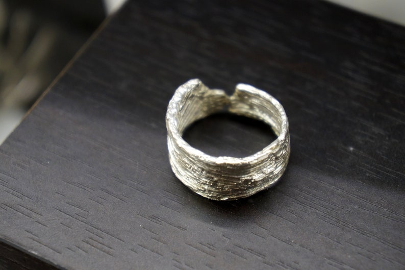 Gift Bitter Orange Ring Gift for Girlfriend Wide Band Sterling Silver Ring Rings For Women Gift for Her Adjustable Ring Wide Ring