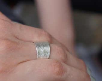 Unisex Olive Leaf Rings in Sterling Silver 925 and /or 14k Gold plated by Mother Nature Jewelry.