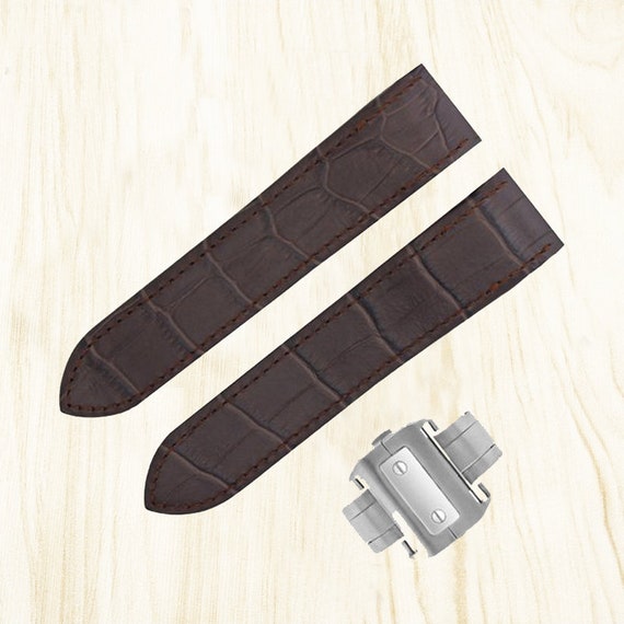 For 23mm Leather Strap Watch Band For 