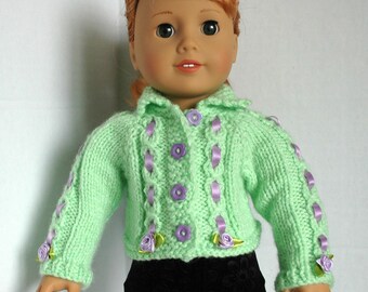 Cardigan in Green for American Model