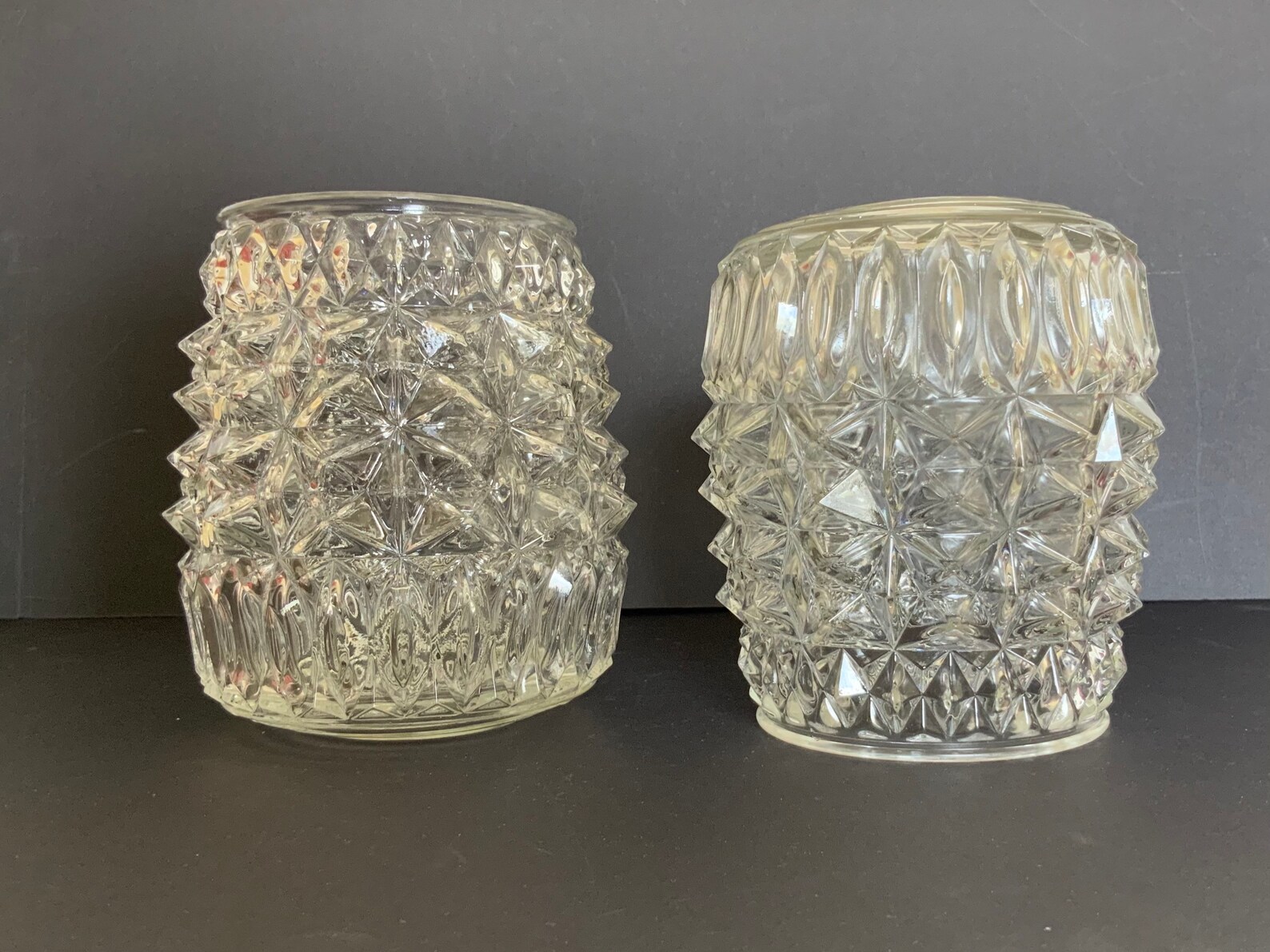 60s/70s Retro Moulded Glass Light Shades Etsy
