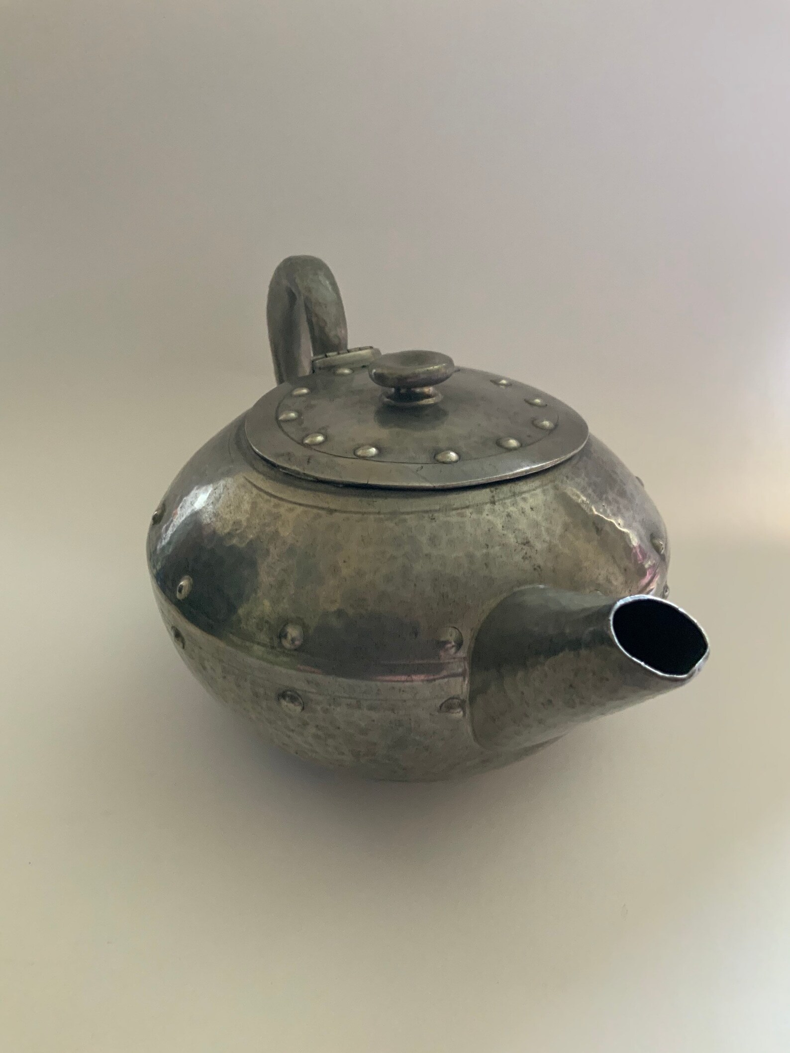 Arts & Crafts Hammered Pewter Tea Set. Etsy