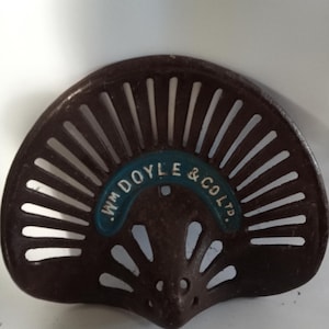 Vintage Cast Iron Tractor Seat