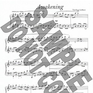 PDF Awakening sheet music