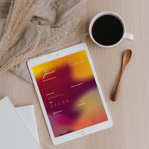 Esthetische digitale zelfzorgplanner