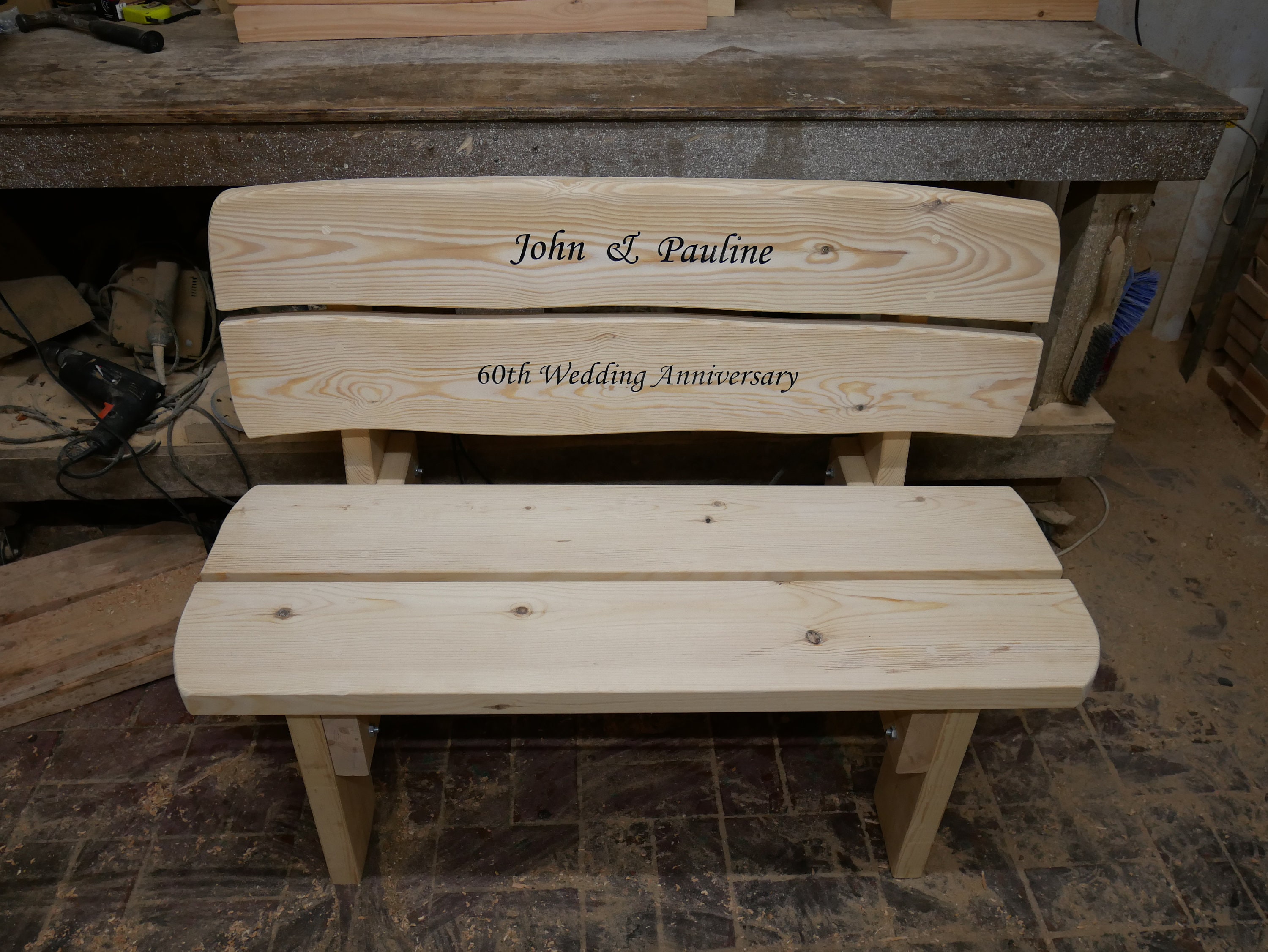 Garden bench heavy duty rustic | Etsy