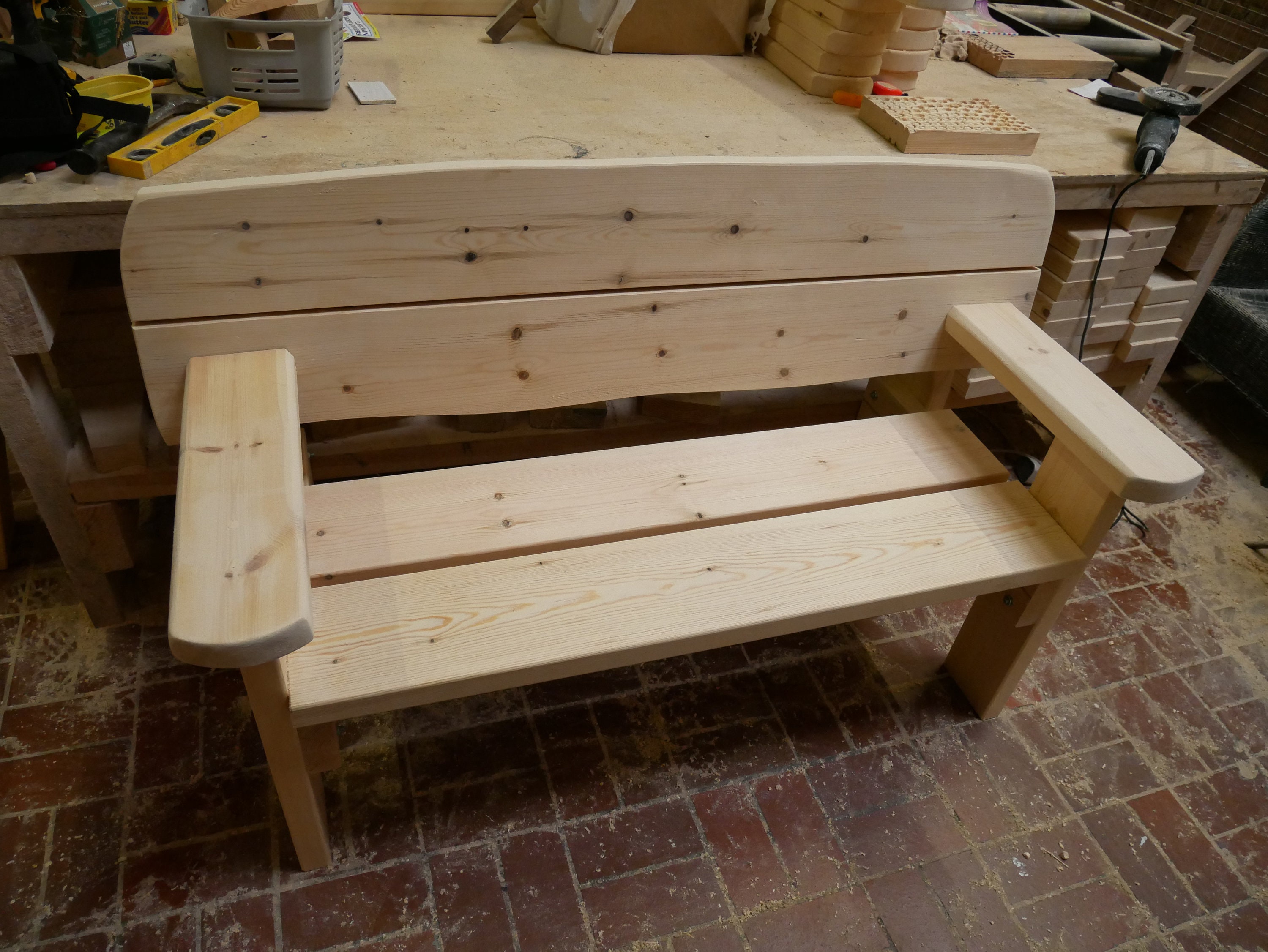 Garden bench heavy duty rustic | Etsy