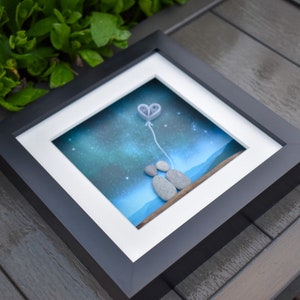 Moonlight Pebbles Moonlight Pebble Picture, Wedding Anniversary Gift, Personalised Love ...