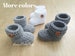 Baby Booties Baby Shoes Cuff Booties Crochet  Newborn Socks Boys Girls Baby Shower Gift for baby 