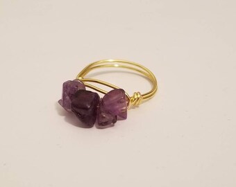 Stackable Gemstone Ring | Amethyst Ring | Stackable Rings | Gemstone Jewelry | Amethyst