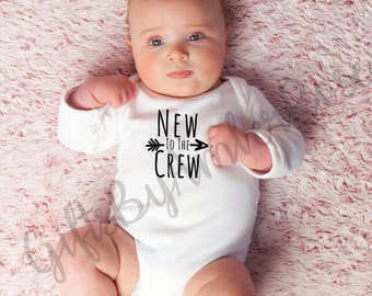 New To The Crew Baby Bodysuit | Unisex Baby Gifts | Bodysuit | Gender Neutral | New Baby Gift