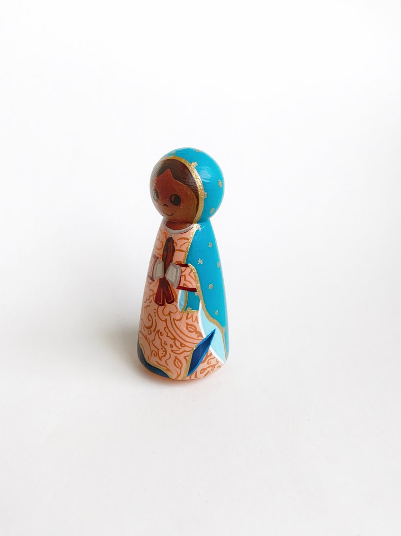 Our Lady of Guadalupe large peg doll image 7