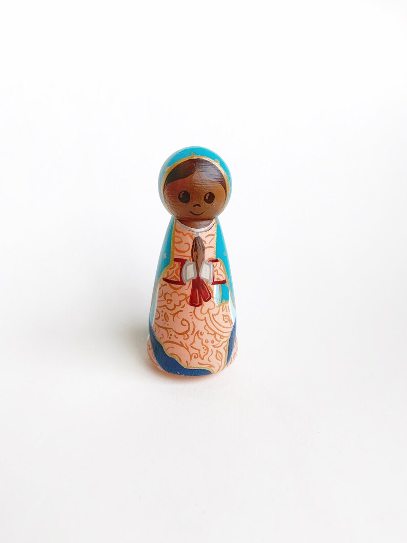Our Lady of Guadalupe large peg doll image 3