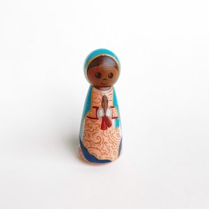 Our Lady of Guadalupe large peg doll image 1