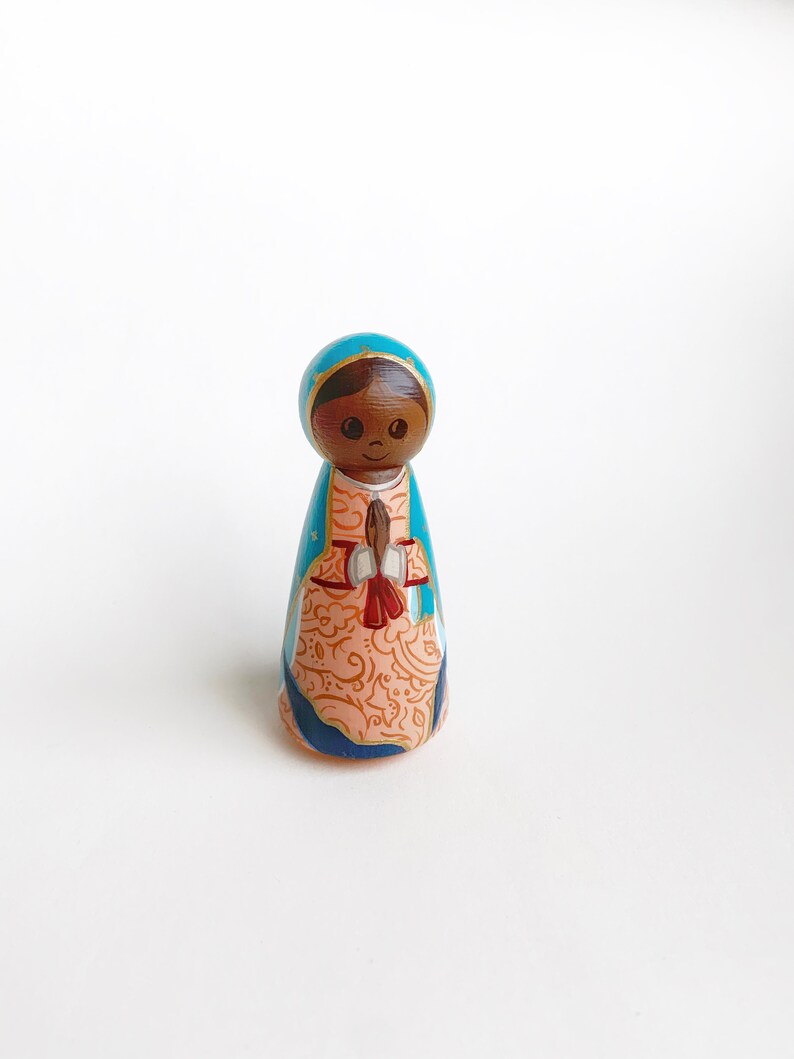 Our Lady of Guadalupe large peg doll image 8