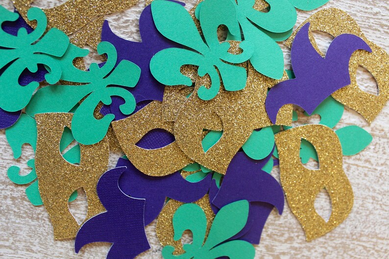 Mardi Gras Confetti Mardi Gras Mardi Gras Mask Mardi Gras Decorations Mardi Gras Decor Mardi Gras Party