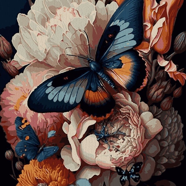 Paint by Number Kit Adult Kitchen Etsy