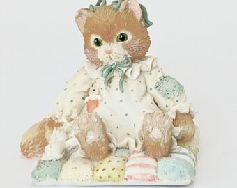 Enesco Calico Cat Figurine | Vintage Cat Lover Gift, Home Decor - Etsy