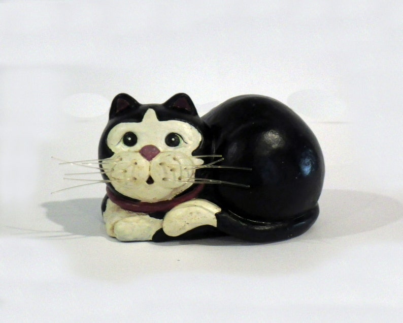 tuxedo cat figurines