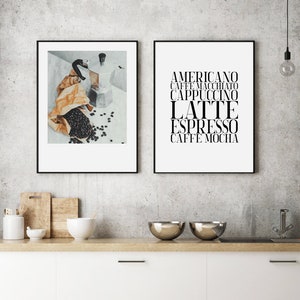 Coffee Print, Kitchen Wall Art, Coffee Lover Gift, Coffee Decor, Typography Print, Coffee Sign, But First Coffee, Wall Decor, Coffee Poster