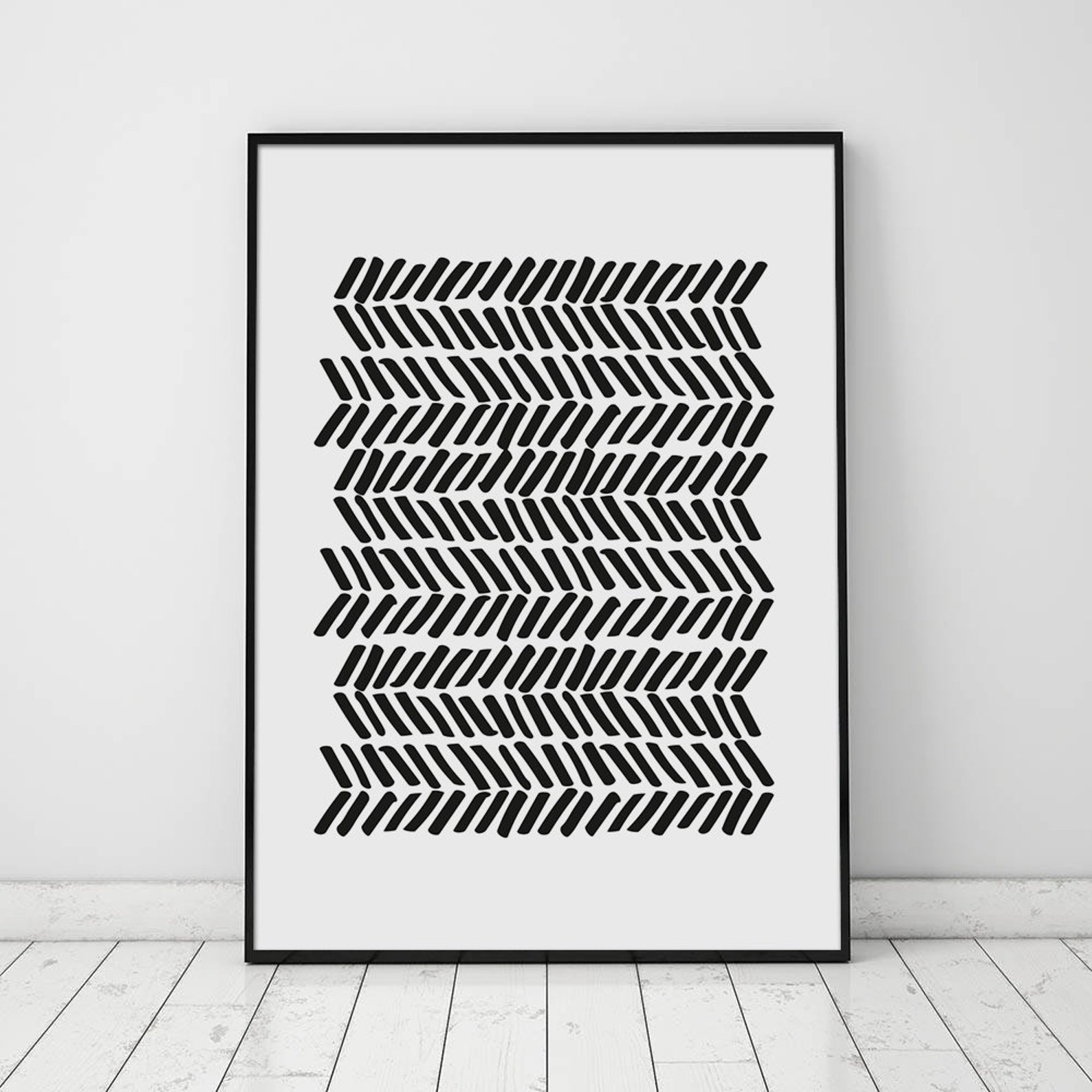 Abstract Drawing Wall Artline Drawing Print Modern Wall Art Etsy