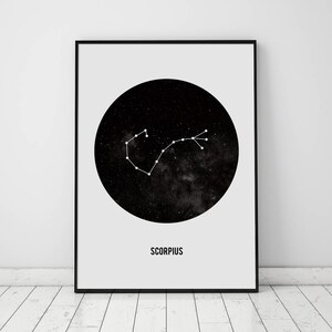 Sternzeichen Geschenk Skorpion, Skorpion Geschenk für Frauen, Skorpion Geschenk für Männer, Horoskop Geschenke Skorpion, Astrologie Geschenke Skorpion, Skorpion Kunstdrucke, Sternzeichen