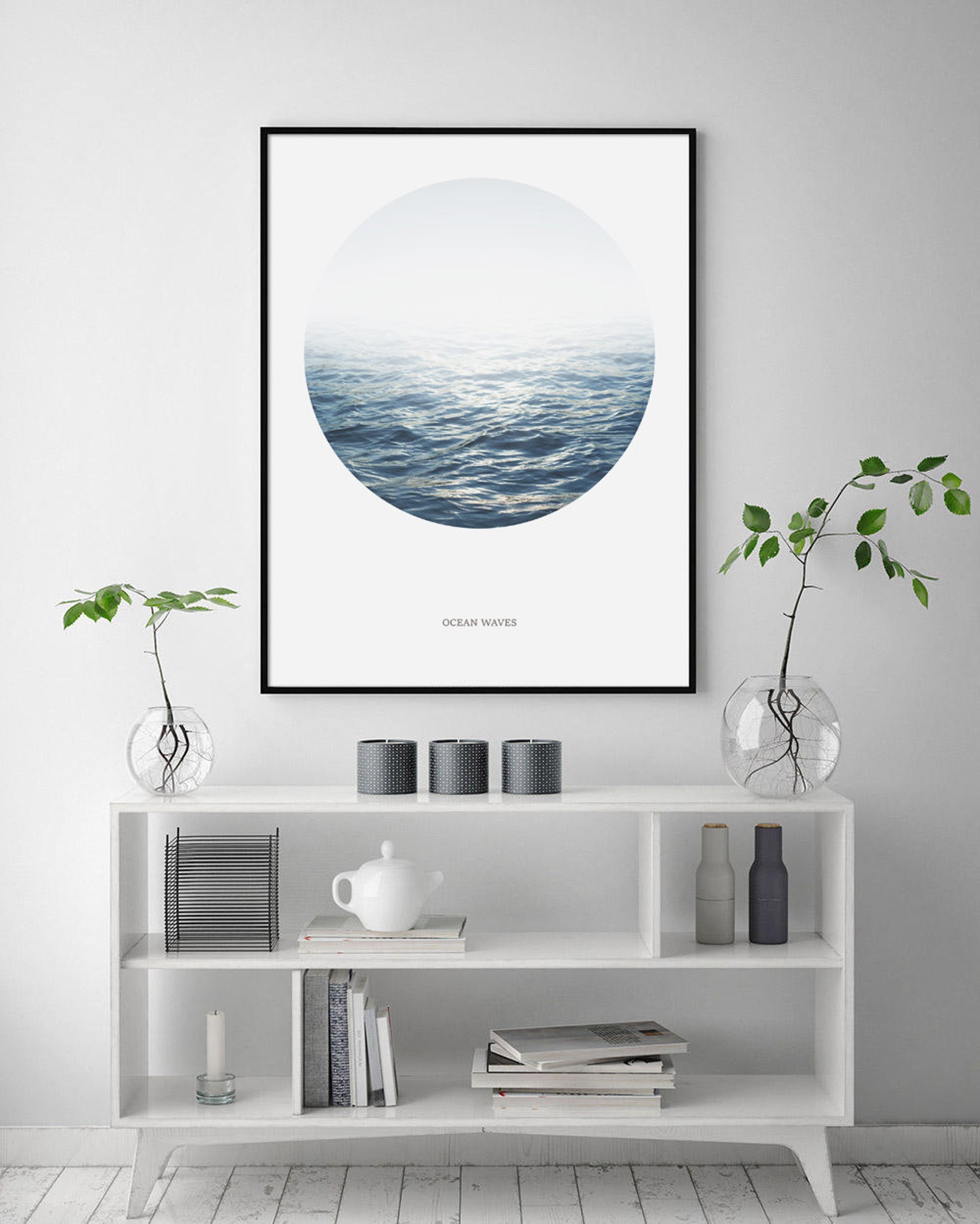Ocean Print Ocean Wall Art Modern Wall Art Living Room Wall Etsy