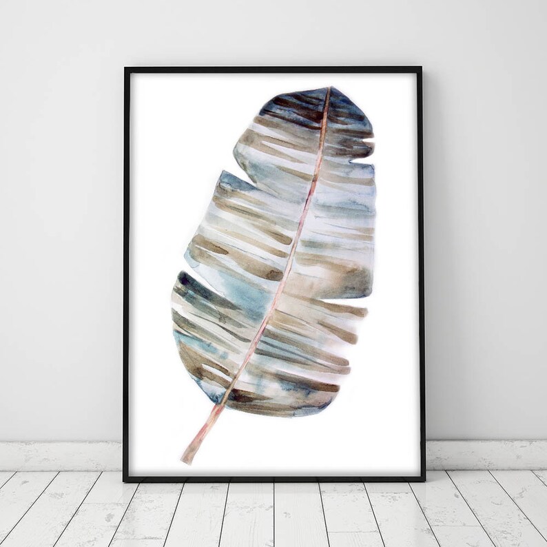 Banana leaf wall art Banana leaf decor Banana leaves art Etsy