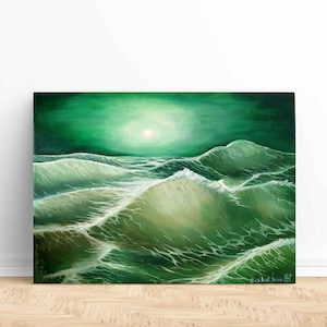 Seascape Painting Original Oil Painting Wave Sea Wall Art Original Painting Seascape Original Art Sea Painting Beach Painting Wave Painting